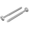 vidaXL Puuruuvit 2 kpl Hopea M6 x 70 mm Ter&auml;s