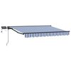 vidaXL Manuaalinen markiisin runko LED-valoilla 3,5 x 2,5 m