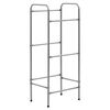vidaXL Varastohylly 3 korille hopea 50x33x116 cm ter&auml;s