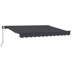 vidaXL Vedett&auml;v&auml; markiisi Antrasiitti 250 x 200 cm kangas