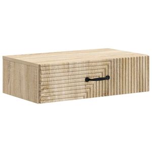 vidaXL Sein&auml;lle Asennettava Sivup&ouml;yt&auml; Sonoma-tammi 59 x 34,5 x 17 cm