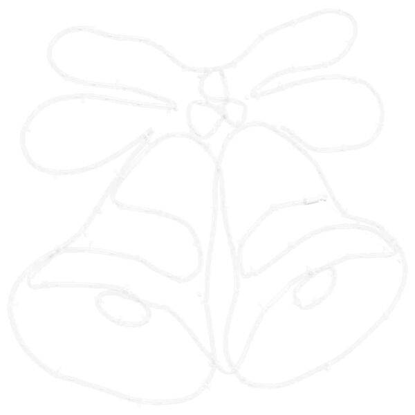 vidaXL Joulukello Moniv&auml;rinen 57 x 47,5 cm Polyvinyylikloridi