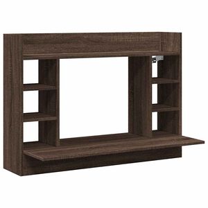 vidaXL Ty&ouml;p&ouml;yt&auml; sein&auml;lle ruskea tammi 105x48x75 cm tekninen puu