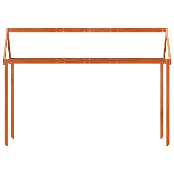 vidaXL Lastens&auml;ngyn katos vahanruskea 217x85,5x154 cm t&auml;ysi m&auml;nty