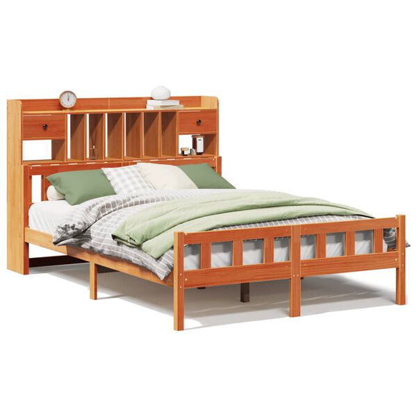 vidaXL S&auml;nky kirjahyllyll&auml; ei patjaa vahanrusk. 150x200 cm t&auml;ysi m&auml;nty