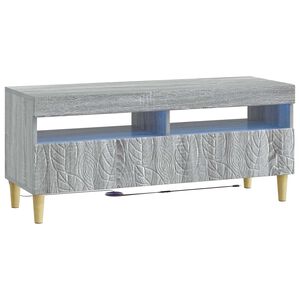 vidaXL LED TV-kaappi Harmaa Sonoma Tekninen puu