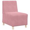 vidaXL Modulaarinen k&auml;sinojatonta sohva-yksikk&ouml; 3 pcs Pinkki