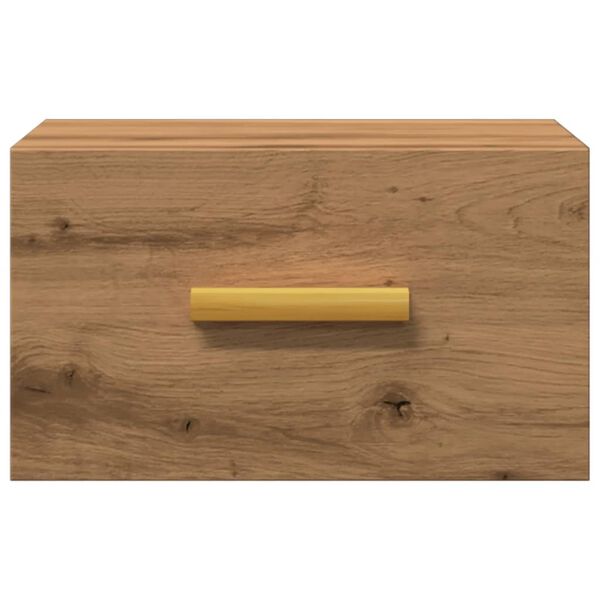 vidaXL Seinäkiinnitettävät yöpöydät 2 kpl artesaani tammi 35x35x20 cm