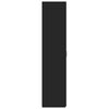 vidaXL Kaappi musta 40x42,5x185 cm tekninen puu