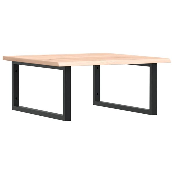 vidaXL Pesuallashylly seinälle teräs ja täysi tammi