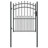 vidaXL Aitausportti piikeill&auml; EMMEN 104 x 117 cm Jauhemaalattu ter&auml;s