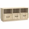 vidaXL TV-kaappi Sonoma-tammi 102 x 34,5 x 47 cm Tekninen puu