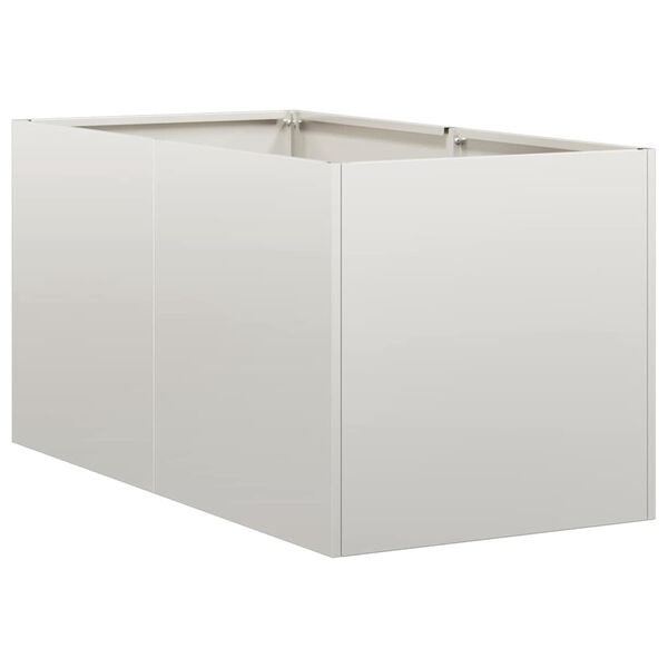 vidaXL Kukkalaatikko 40x80x40 cm ruostumaton ter&auml;s
