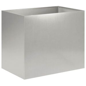 vidaXL Puutarha ruukku Hopea 50 x 40 x 50 cm Ruostumaton ter&auml;s
