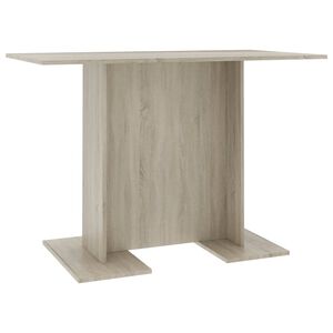 vidaXL Ruokap&ouml;yt&auml; Sonoma-tammi 110x60x75 cm tekninen puu