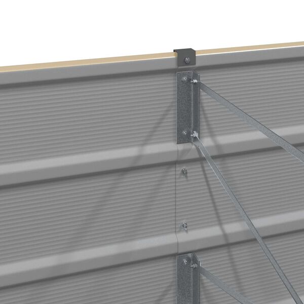 vidaXL Kukkalaatikko Ivoori 400 x 80 x 45 cm Ter&auml;s