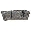 vidaXL Ripustettava Ruukku Kori 2 pcs Harmaa 48 x 22 x 15 cm