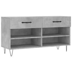 vidaXL Kenk&auml;penkki betoninharmaa 102x35x55 cm tekninen puu