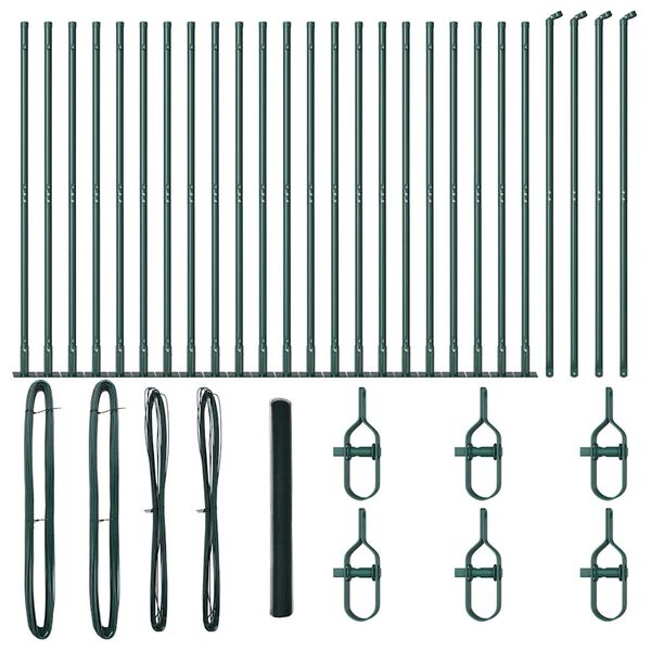 vidaXL Aitalatu Vihre&auml; 50 x 1,4 m (25 mm verkko) Ter&auml;st&auml; ja PVC:t&auml;