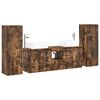 vidaXL Kylpyhuonekalustesetti 5 kpl Savutammi 33 x 34,5 x 100 cm