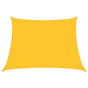 vidaXL Aurinkokenk&auml;purje 160 g/m&sup2; Puolisuunnikas keltainen 4/5x3 m HDPE