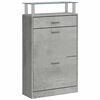 vidaXL Kenk&auml;kaappi betoninharmaa 63x24x104 cm tekninen puu
