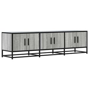 vidaXL TV-taso harmaa Sonoma 150x35x41 cm tekninen puu ja metalli