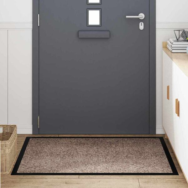 vidaXL Ovenmatto Beige 60 x 40 x 1.2 cm Teddykangas