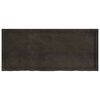 vidaXL Pöytälevy tummanruskea 140x60x(2-4) cm käsitelty täystammi