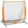 vidaXL Baseball-harjoitusverkko useaan lajiin musta 174x76x158,5 cm