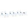 vidaXL LED Porot 7 kpl Hopea 43 x 18 x 66 cm kangas