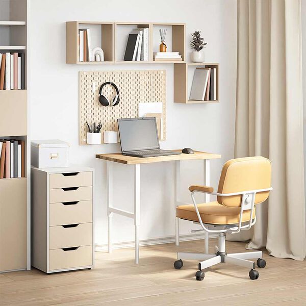 vidaXL Käsittelemätön pöytätaso 80x50x2,5 cm tammi suorakulmainen