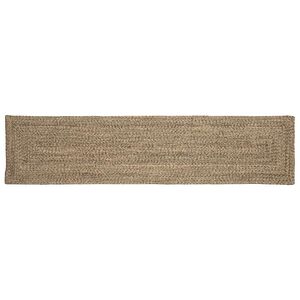 vidaXL Alue matot Luonnollinen ja musta 60 x 200 cm Juutti