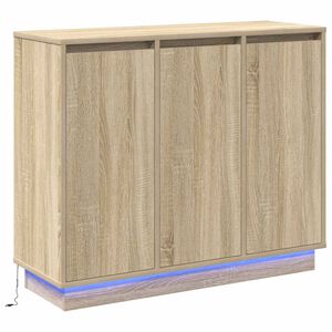 vidaXL LED-p&ouml;yt&auml;taso Sonoman tammi 90 x 32 x 75 cm Tekninen puu