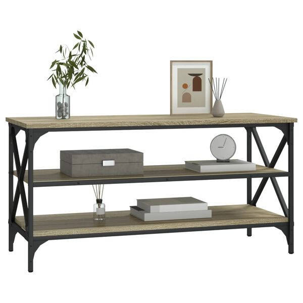 vidaXL TV-taso Sonoma-tammi 100x40x50 cm tekninen puu