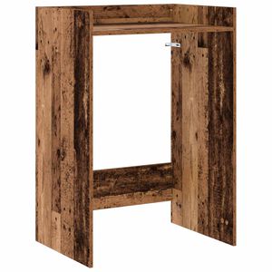 vidaXL Pyykinpesukonekaappi Vanha puu 67,5 x 48 x 97 cm Tekninen puu