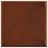 vidaXL Tulisija Ruskea 80 x 80 x 43 cm Kulunut Ter&auml;s