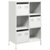 vidaXL Highboard Valkoinen 68x39x103,5 cm Teräs