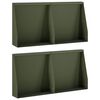 vidaXL Pato 4 kpl 40 x 12 x 30 cm Ter&auml;s Oliivinvihre&auml;
