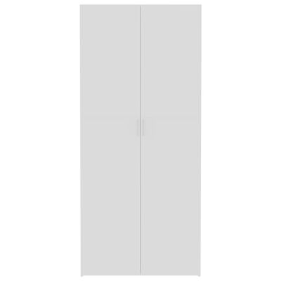 vidaXL Säilytyskaappi valkoinen/Sonoma tammi 80x35,5x180 cm lastulevy