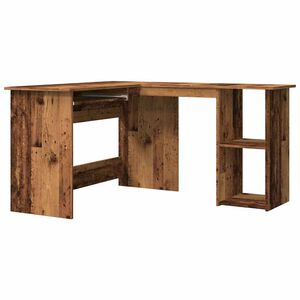 vidaXL Kulmaty&ouml;p&ouml;yt&auml; vanhaa puuta 120x140x75 cm tekninen puu