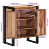 vidaXL Kenk&auml;kaappi hyllyll&auml; Ruskea 56 x 35 x 70 cm T&auml;ysi Akaasiapuu