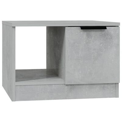 vidaXL Sohvapöytä betoninharmaa 50x50x36 cm tekninen puu