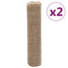 vidaXL Juuttirullat 2 kpl 0,5x50 m 100% juutti 200 gsm