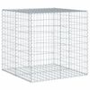 vidaXL Kivikori katolla 100x100x100 cm galvanoitu rauta