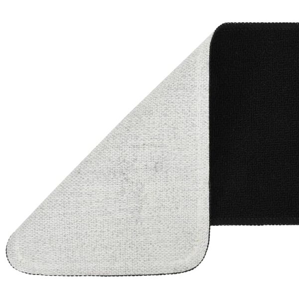 vidaXL Liukumattomat porrasmatot 15 kpl 60x25 cm musta suorakaide