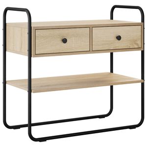 vidaXL Konsolip&ouml;yt&auml; Sonoma-tammi 80 x 40 x 75 cm Tekninen puu