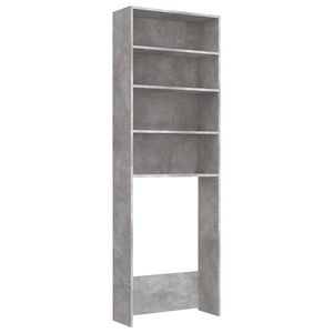 vidaXL Pesukonekaappi betoninharmaa 64x24x190 cm