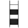 vidaXL Kirjahylly Musta tammi 60 x 35 x 180 cm Tekninen puu