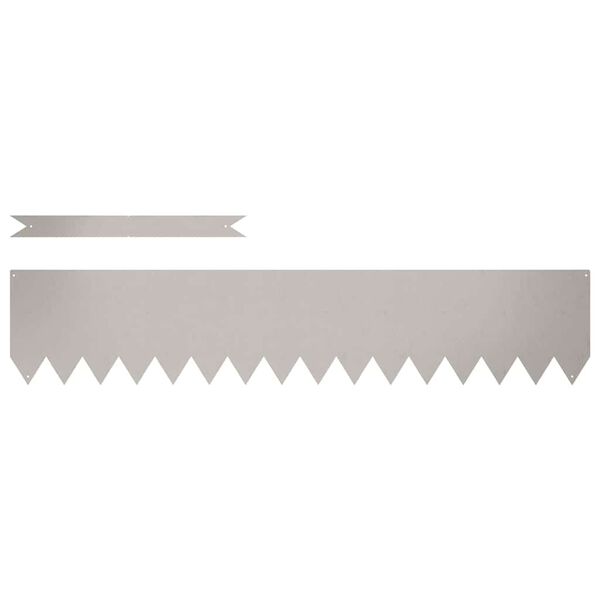 vidaXL Nurmireunus 50 pcs Ruskea 100 x 0.05 x 20 cm Kulunut Ter&auml;s